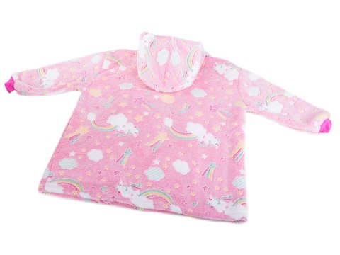 Ciepła bluza koc świecąca dla dziecka junior 2w1 Ciepła bluza koc świecąca dla dziecka junior 2w1
