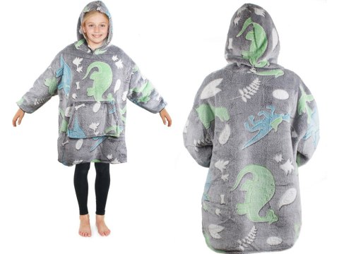 Ciepła bluza koc świecąca dla dziecka junior 2w1 Ciepła bluza koc świecąca dla dziecka junior 2w1