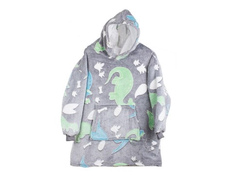 Ciepła bluza koc świecąca dla dziecka junior 2w1 Ciepła bluza koc świecąca dla dziecka junior 2w1