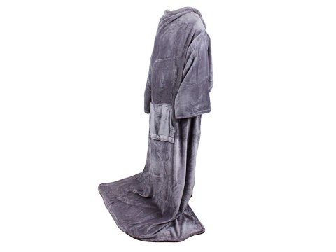Koc z rękawami polar ciepła bluza szlafrok 140x200 Koc z rękawami polar ciepła bluza szlafrok 140x200