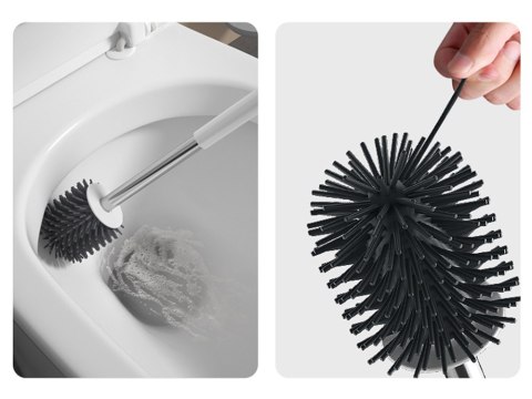 Szczotka toaletowa silikonowa łazienki toalety wc Szczotka toaletowa silikonowa łazienki toalety wc