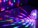 Żarówka led rgb obrotowa e27 kula dyskotekowa