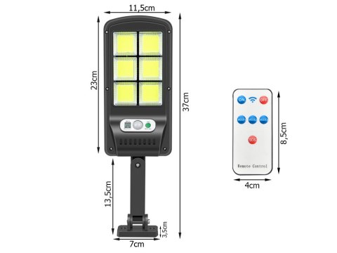 Lampa solarna 96 led z czujnikiem ruchu zmierzchu Lampa solarna 96 led z czujnikiem ruchu zmierzchu