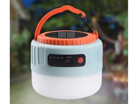 Lampka solarna turystyczna na biwak usb led pilot Lampka solarna turystyczna na biwak usb led pilot
