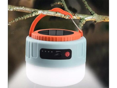 Lampka solarna turystyczna na biwak usb led pilot Lampka solarna turystyczna na biwak usb led pilot