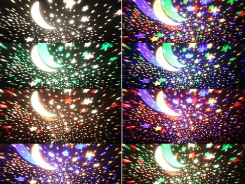 Projektor gwiazd lampka nocna nieba okrągła led Projektor gwiazd lampka nocna nieba okrągła led