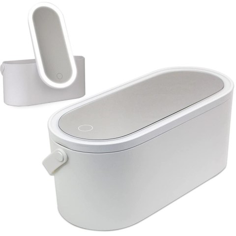 Szkatułka organizer na kosmetyki lustro usb led Szkatułka organizer na kosmetyki lustro usb led