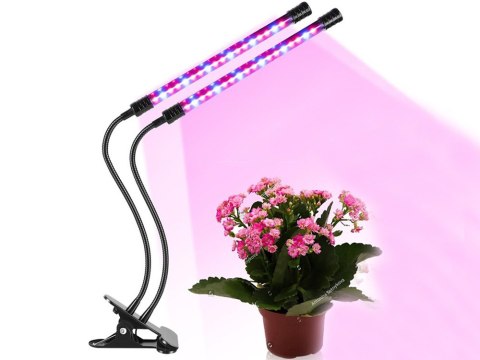 2x lampa do wzrostu roślin 40 led timer usb klips 2x lampa do wzrostu roślin 40 led timer usb klips