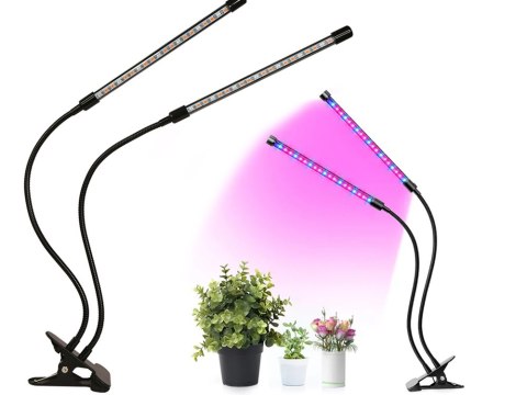 2x lampa do wzrostu roślin 40 led timer usb klips 2x lampa do wzrostu roślin 40 led timer usb klips