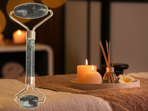Masażer jadeitowy do twarzy z jadeitu roller wałek Masażer jadeitowy do twarzy z jadeitu roller wałek
