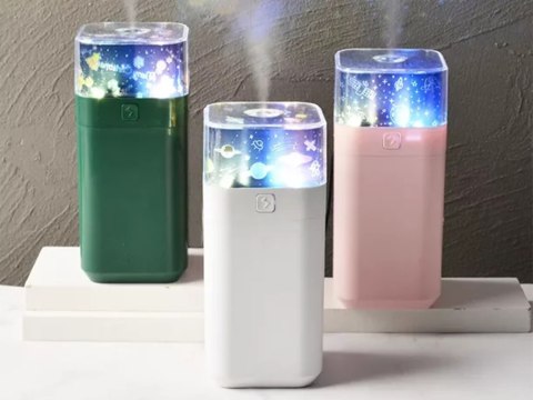 Nawilżacz powietrza projektor gwiazd lampka nocna Nawilżacz powietrza projektor gwiazd lampka nocna