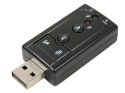 Karta dźwiękowa usb 7.1 mikrofon słuchawki jack