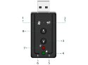 Karta dźwiękowa usb 7.1 mikrofon słuchawki jack