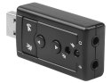 Karta dźwiękowa usb 7.1 mikrofon słuchawki jack
