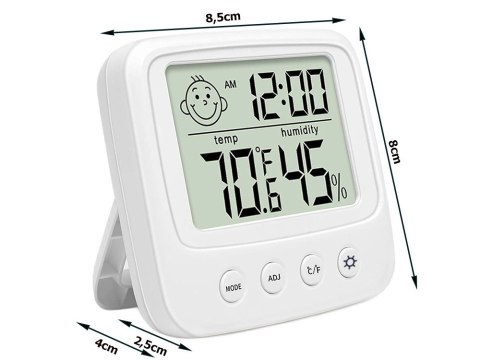 Termometr higrometr elektroniczny wewnętrzny zegar Termometr higrometr elektroniczny wewnętrzny zegar
