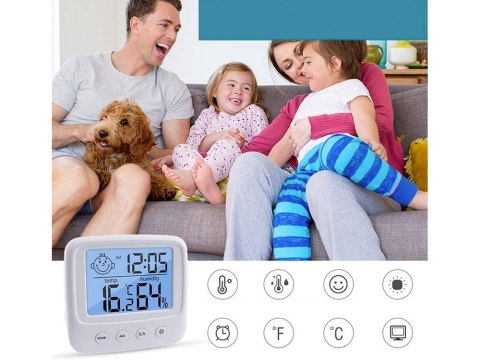 Termometr higrometr elektroniczny wewnętrzny zegar Termometr higrometr elektroniczny wewnętrzny zegar