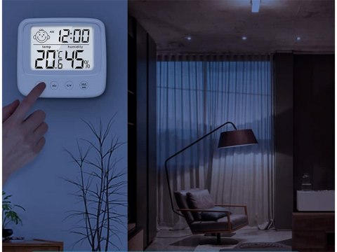 Termometr higrometr elektroniczny wewnętrzny zegar Termometr higrometr elektroniczny wewnętrzny zegar