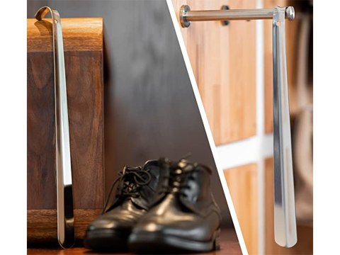 Łyżka do butów obuwia metalowa haczyk długa duża Łyżka do butów obuwia metalowa haczyk długa duża