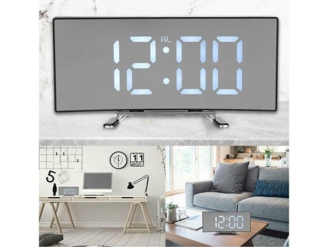 Zegar cyfrowy elektroniczny budzik led termometr Zegar cyfrowy elektroniczny budzik led termometr