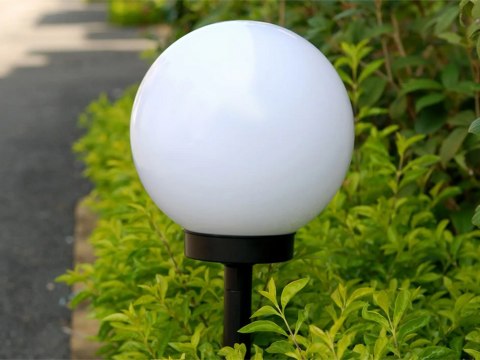 4x lampa solarna ogrodowa kula rgb wbijana 10 cm 4x lampa solarna ogrodowa kula rgb wbijana 10 cm