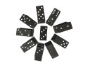 Domino drewniane gra w pudełku 28 elementów