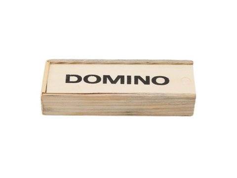 Domino drewniane gra w pudełku 28 elementów Domino drewniane gra w pudełku 28 elementów