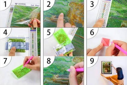 Haft diamentowy baletnica zestaw diamond painting Haft diamentowy baletnica zestaw diamond painting