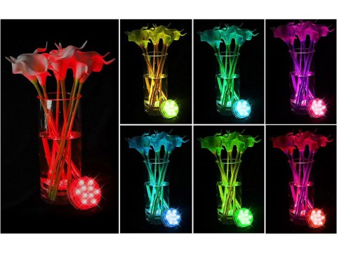 Lampa basenowa podwodna światła 10 led pilot rgb ip68 wodoodporna do basenu Lampa basenowa podwodna światła 10 led pilot rgb ip68 wodoodporna do basenu