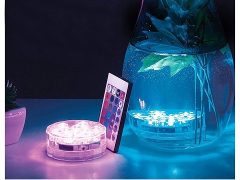 Lampa basenowa podwodna światła 10 led pilot rgb ip68 wodoodporna do basenu Lampa basenowa podwodna światła 10 led pilot rgb ip68 wodoodporna do basenu