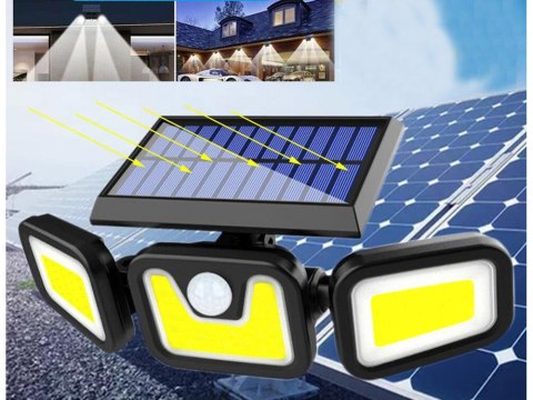 Lampa solarna 100 cob z czujnikiem ruchu zmierzchu Lampa solarna 100 cob z czujnikiem ruchu zmierzchu