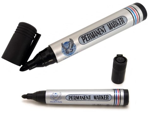 Marker pisak permanentny czarny wododporny okrągły Marker pisak permanentny czarny wododporny okrągły