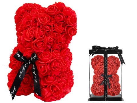 Miś z płatków róż prezent duży pudełko rose xl Miś z płatków róż prezent duży pudełko rose xl