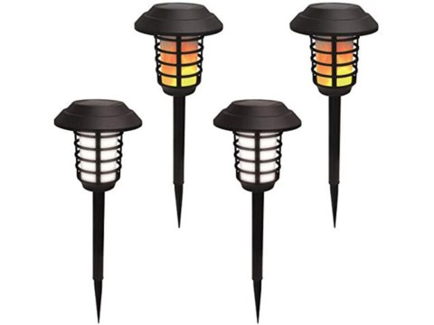 Lampa ogród solarna pochodnia latarnia rgb pilot Lampa ogród solarna pochodnia latarnia rgb pilot