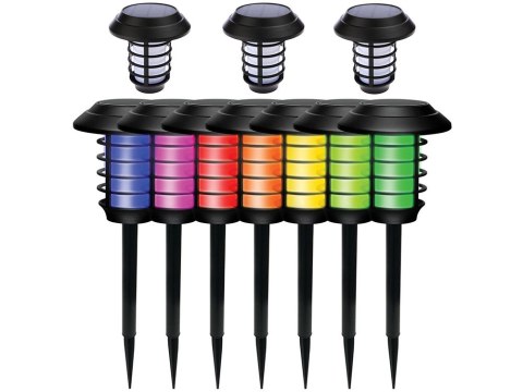 Lampa ogród solarna pochodnia latarnia rgb pilot Lampa ogród solarna pochodnia latarnia rgb pilot