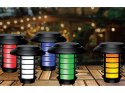 Lampa ogród solarna pochodnia latarnia rgb pilot