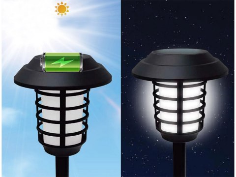Lampa ogród solarna pochodnia latarnia rgb pilot Lampa ogród solarna pochodnia latarnia rgb pilot
