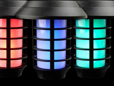 Lampa ogród solarna pochodnia latarnia rgb pilot Lampa ogród solarna pochodnia latarnia rgb pilot