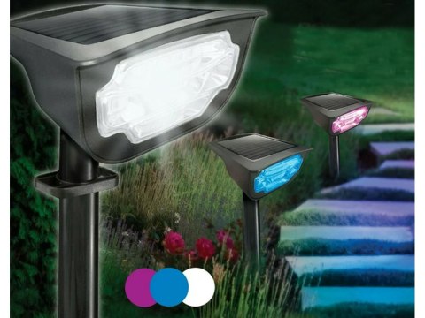 Lampa ogrodowa solarna wbijana lampka led kolory Lampa ogrodowa solarna wbijana lampka led kolory