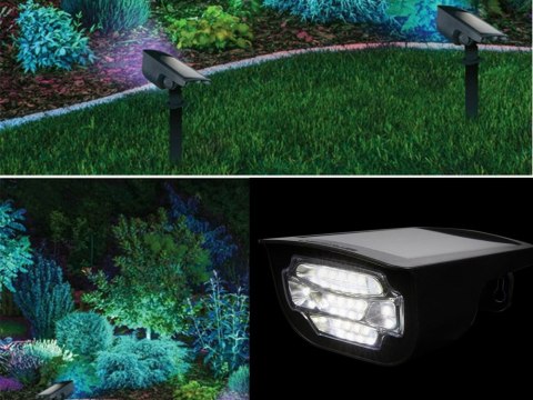 Lampa ogrodowa solarna wbijana lampka led kolory Lampa ogrodowa solarna wbijana lampka led kolory