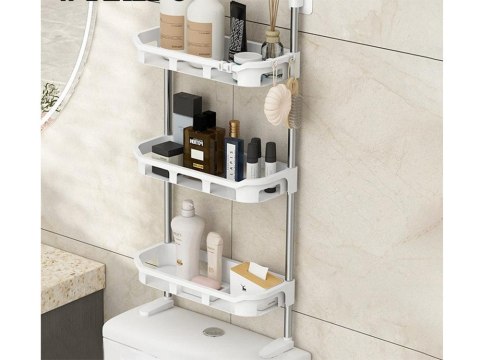 Półka łazienkowa na toaletę 3 poziomowa regał wc Półka łazienkowa na toaletę 3 poziomowa regał wc