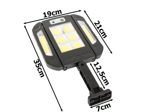 Lampa solarna led czujnik ruchu zmierzchu pilot Lampa solarna led czujnik ruchu zmierzchu pilot