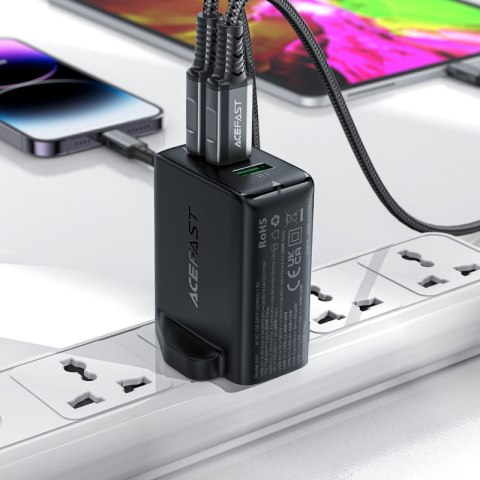 ŁADOWARKA SIECIOWA WTYCZKA ANGIELSKA UK GAN 65W 1X USB 2X USB-C PD BIAŁA ŁADOWARKA SIECIOWA WTYCZKA ANGIELSKA UK GAN 65W 1X USB 2X USB-C PD BIAŁA