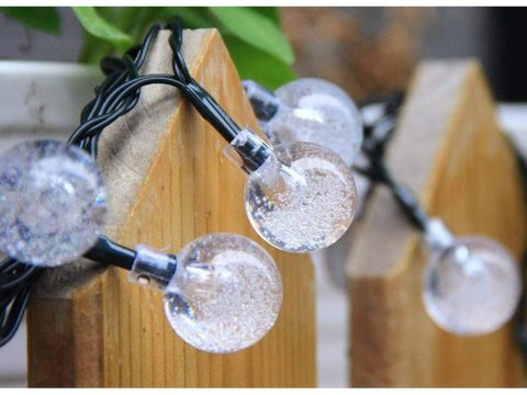 Girlanda ogrodowa lampki 20 led solarna multikolor Girlanda ogrodowa lampki 20 led solarna multikolor