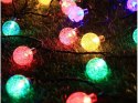 Girlanda ogrodowa lampki 40 led solarna multikolor