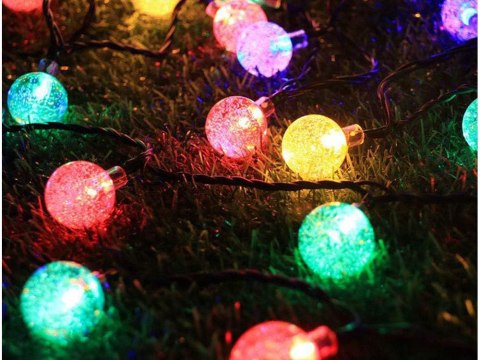Girlanda ogrodowa lampki 40 led solarna multikolor Girlanda ogrodowa lampki 40 led solarna multikolor