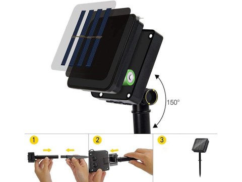 Girlanda ogrodowa lampki 40 led solarna multikolor Girlanda ogrodowa lampki 40 led solarna multikolor