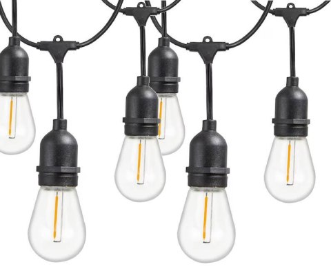Girlanda ogrodowa łańcuch świetlny 15 led e27 15m Girlanda ogrodowa łańcuch świetlny 15 led e27 15m