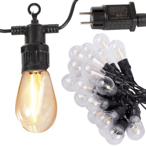 Girlanda ogrodowa łańcuch świetlny lampki 20 led Girlanda ogrodowa łańcuch świetlny lampki 20 led