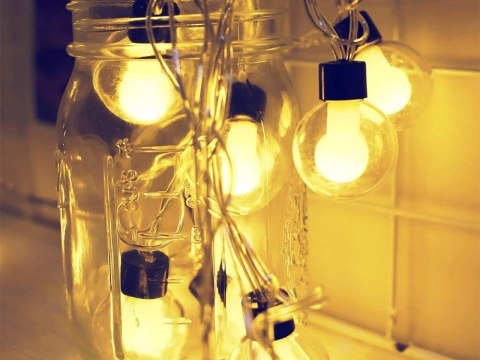 Girlanda ogrodowa solarna lampki 20 led ciepłe Girlanda ogrodowa solarna lampki 20 led ciepłe