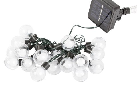 Girlanda ogrodowa solarna lampki 20 led ciepłe Girlanda ogrodowa solarna lampki 20 led ciepłe